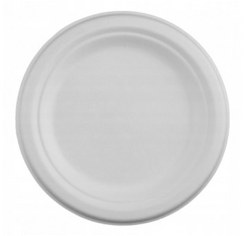 Talerz trzcina 23cm PIKNIK biały 6szt