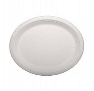 Talerz trzcina owalny CLARINA duży 32x26cm 50szt