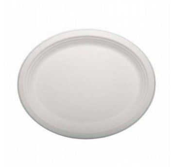 Talerz trzcina owalny CLARINA duży 32x26cm 50szt