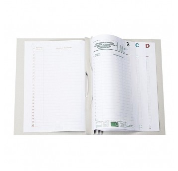 Teczka Akta Osobowe BIGO Biała OCZKA 10szt 300g