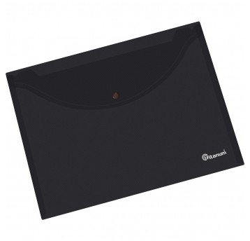 Teczka kopertowa PP Titanum A4 czarna transparentn