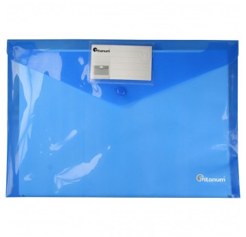 Teczka kopertowa PP Titanum A4 Niebie transparentn