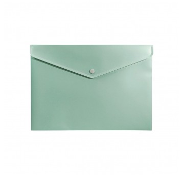 Teczka kopertowa PWC A4 MORANDI Zielona na guzik