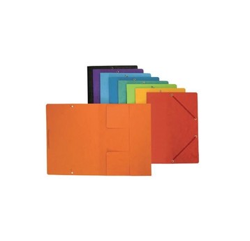 Teczka preszpanowa A4 350g BANTEX gumka Żółta