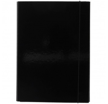 Teczka skrzydłowa z gumką 2cm CZARNA VauPe