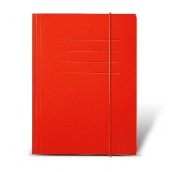 Teczka tekturowa z gumką A4 Protos CZERWONA /10