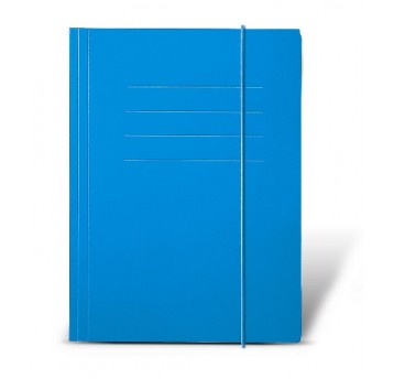 Teczka tekturowa z gumką A4 Protos NIEBIESKA /10