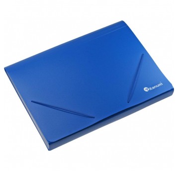 Teczka z 12 przegródkami Titanum A4 Niebieska