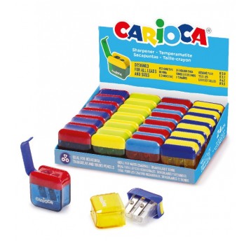 Temperówka podwójna z małym pojemnikiem Carioca