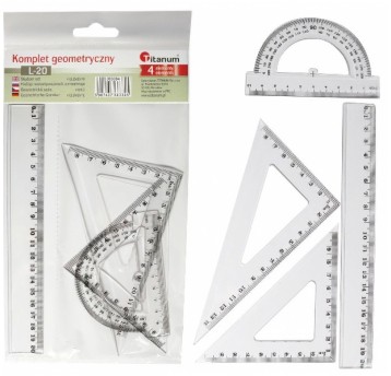 TITANUM komplet geometryczny 4 elementy 20CM