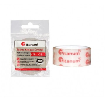 TITANUM taśma klejąca CRYSTAL 19X33M 1SZT
