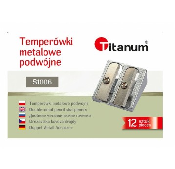 TITANUM temperówka podwójna metalowa /12 S1006