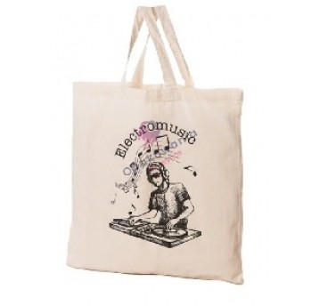 Torba baweł dł rączka MUZYKA MIX 1szt /25