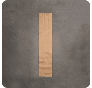 Torba fałdowa bagietka BRĄZOWA 49x10x5cm 1000szt