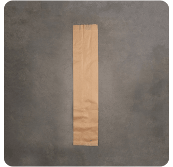 Torba fałdowa bagietka BRĄZOWA 49x10x5cm 1000szt