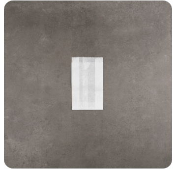 Torba fałdowa BIAŁA 17x10x5cm 1000szt