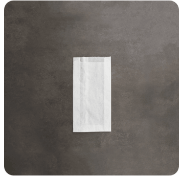 Torba fałdowa BIAŁA 21x12x5cm 1000szt