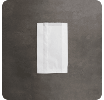 Torba fałdowa BIAŁA 34x15x6cm 1000szt