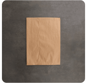 Torba fałdowa BRĄZOWA 37x15x6cm 1000szt