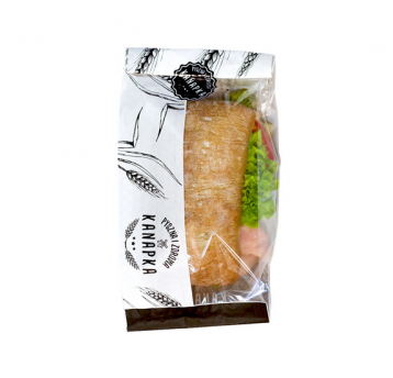 Torba fałdowa PE biała ndr KANAPKA 12x22cm 1000szt