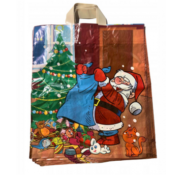 Torba foliowa UCHO 39x45 MIKOŁAJ CHOINKA 50szt /10