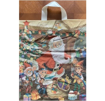 Torba foliowa UCHO 39x45 MIKOŁAJ + ELFY 50szt /10