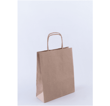 Torba papierowa 180x80x225mm skr 90g BRĄZ 250szt