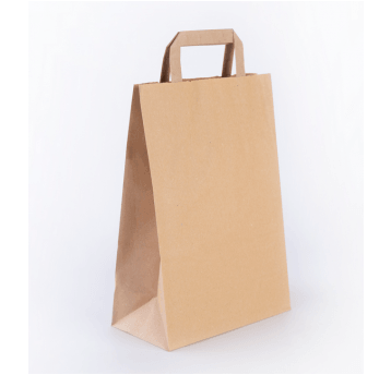 Torba papierowa 220x110x310mm płs 70g BRĄZ 250szt