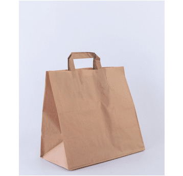 Torba papierowa 260x170x330mm płs 70g BRĄZ 250szt