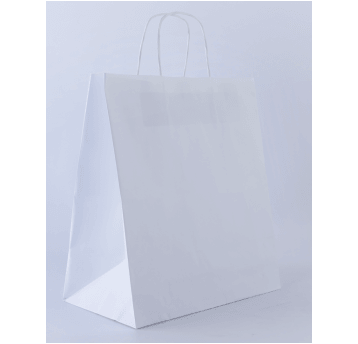 Torba papierowa 305x170x340mm skr 100g BIAŁA 150st
