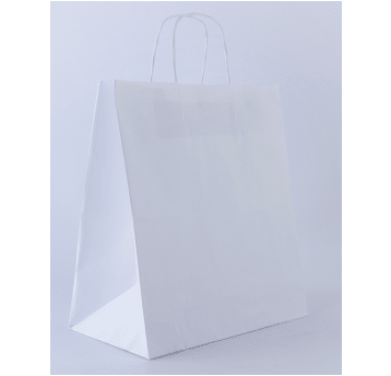 Torba papierowa 305x170x340mm skr 100g BIAŁA 150st