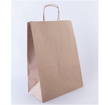 Torba papierowa 305x170x340mm skr 90g BRĄZ 150szt