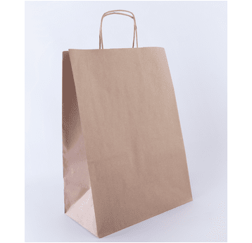 Torba papierowa 305x170x340mm skr 90g BRĄZ 150szt