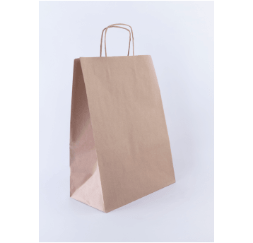 Torba papierowa 305x170x425mm skr 90g BRĄZ 150szt