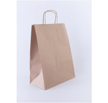 Torba papierowa 305x170x425mm skr 90g BRĄZ 150szt