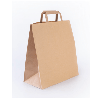 Torba papierowa 320x160x340mm płs 90g BRĄZ 200szt