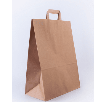 Torba papierowa 320x160x420mm płs 85g BRĄZ 250szt