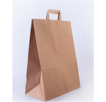 Torba papierowa 320x160x420mm płs 85g BRĄZ 250szt