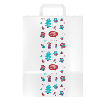 Torba papierowa 32x40x16cm nadruk ŚWIĘTA 5szt /50