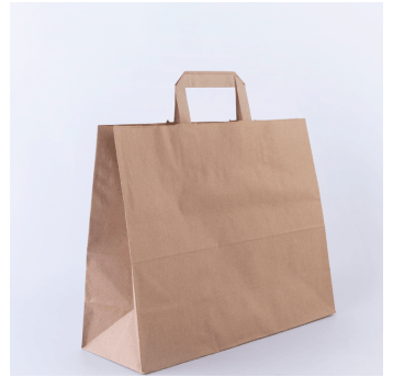 Torba papierowa 360x140x300mm płs 80g BRĄZ 250szt