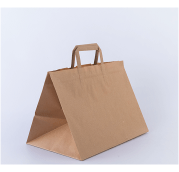 Torba papierowa CATE 320x220x250 płs BRĄZ 250szt