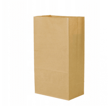 Torba papierowa klockowa brąz 18x11x26,5cm 500szt