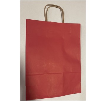 Torba papierowa KOL 240x100x320 CZERWONA 10szt