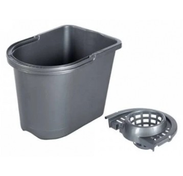 Wiadro z wyciskaczem KASIA 14L czerwone 1szt