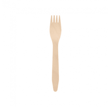Widelec drewniany PURE 16,5cm 100 szt /10