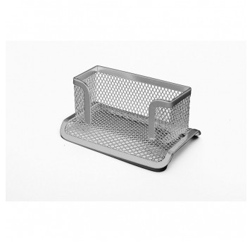 Wizytownik prostokątny srebrny TRES