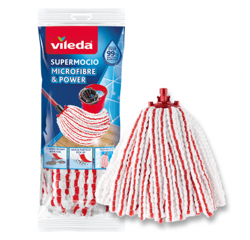 Wkład mop paski VILEDA SuperMocio B/CZER 1szt /12