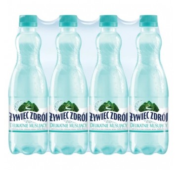 Woda Żywiec Zdrój Delikatnie Musująca 500ml 12szt