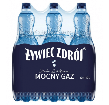 Woda Żywiec Zdrój Mocny Gaz 1,5L 6szt