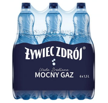 Woda Żywiec Zdrój Mocny Gaz 1,5L 6szt